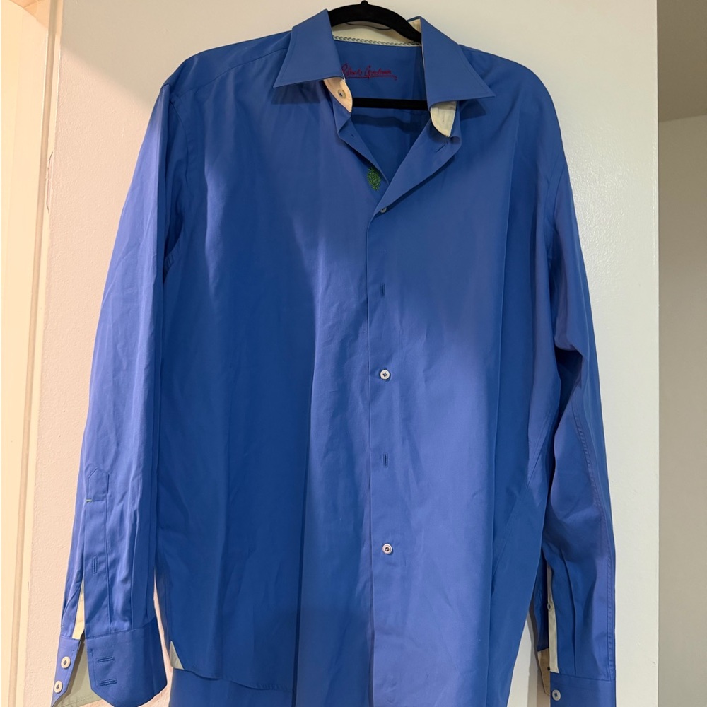 Robert Graham Light Blue Men's Button-Down Shirt